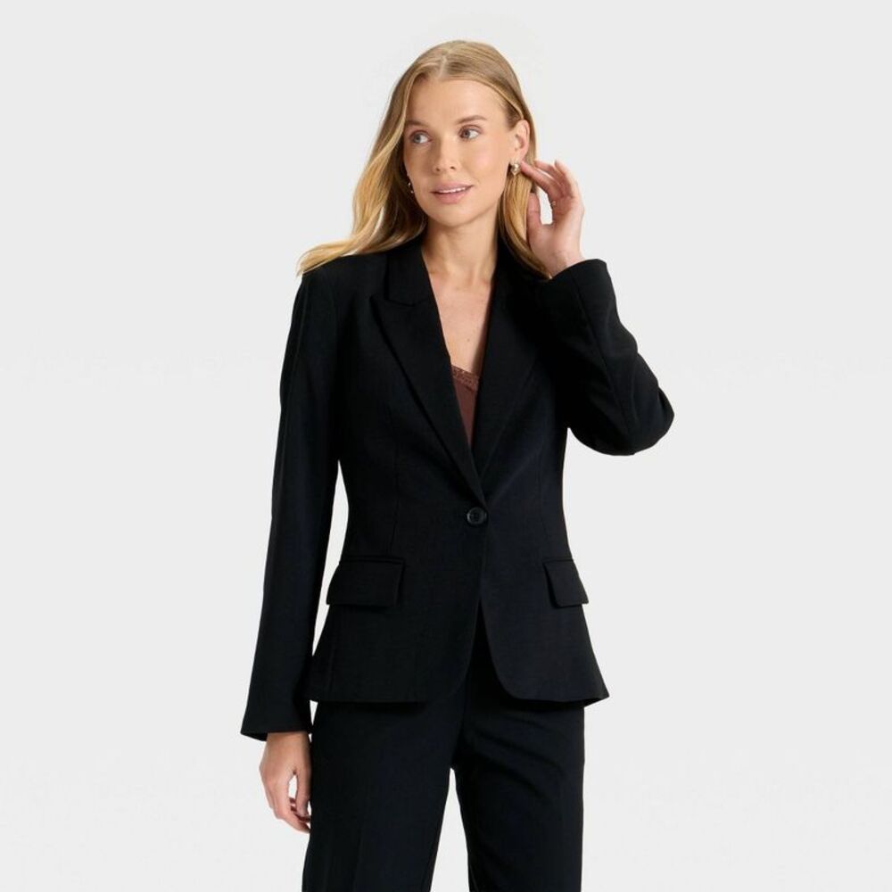 a new day Black Single-Button Blazer
